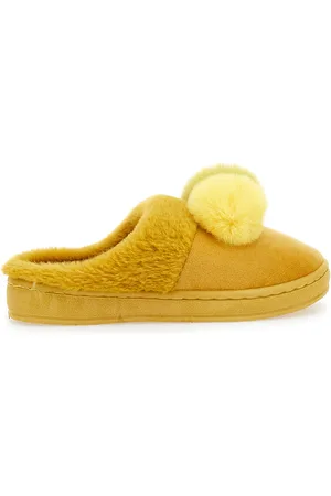 Coveri Pantofole Gialle Con Pelo 233252