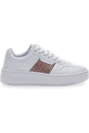 Champion Sneakers Bianche Rebound Platform Sparkle