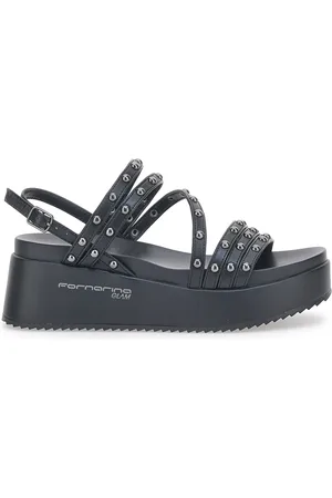 Fornarina Sandali Flatform 5 Neri