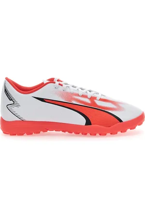 PUMA Scarpe da Calcetto Ultra Play TT Bianche e Arancioni