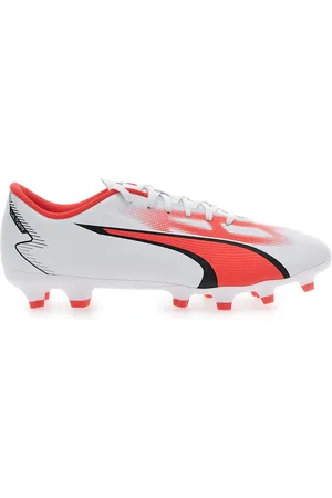 PUMA Scarpe da Calcio Ultra Play Fg/Ag Bianche