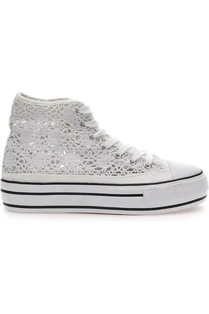 Energy Sneakers Alte Pizzo Bianche 110