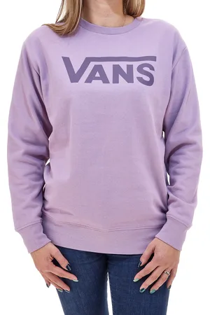 Vans Felpa Viola Girocollo Senza Cappuccio Drop V Logo BFF Crew