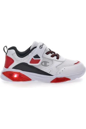 Champion Sneakers Bianche e Rosse Con Luci Wave B PS
