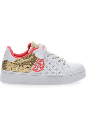 Coveri Sneakers Vanessa Glitter Pu Mesh Bianche e Oro