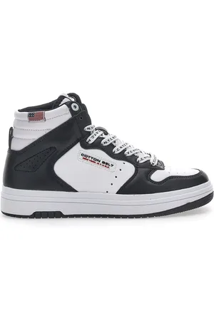 COTTON BELT Sneakers Mid Cut Nere-Bianche Scottie