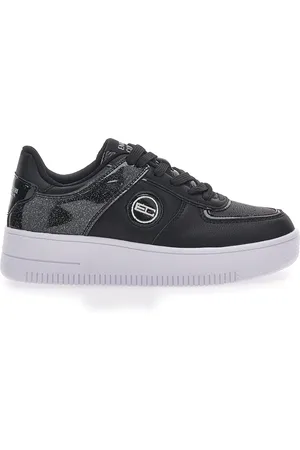 Coveri Sneakers Nere Con Flatform Amber Microfiber Metal