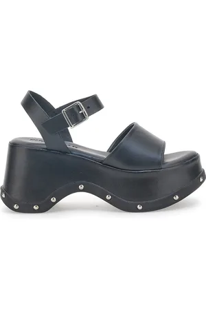 Pittarello Sandali Platform Neri In Pelle 5777