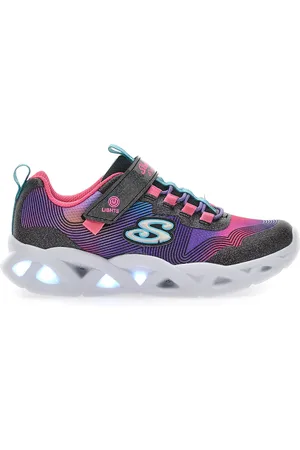 Skechers Sneakers con Luci Twist Bright 2.0 Nero-Fucsia