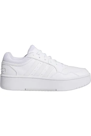 adidas Sneakers Bianche con Platform Hoops 3.0 Bold W