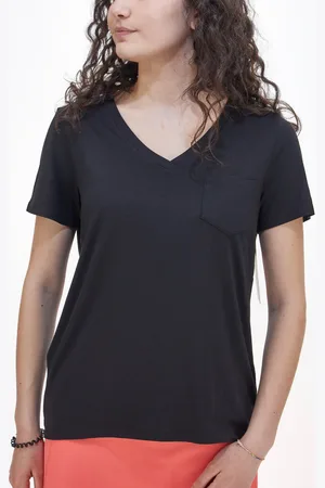 Skechers T-shirt Godri Serene V-Neck Tee Nera
