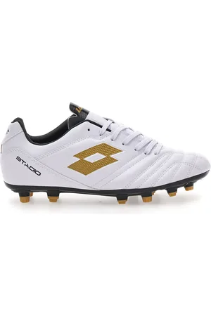 Lotto Scarpe da Calcio Bianche Outdoor con Dettagli Colorati STADIO 705 FG
