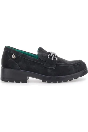eco Mocassini neri Vegan effetto velluto J528706