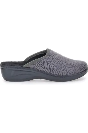 Inblu Pantofole grigie con fantasia circolare 76 LY