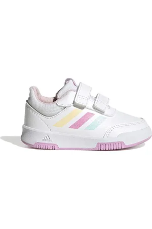 adidas Scarpe Primi Passi bianche con dettagli multicolor e velcro TENSAUR SPORT 2.0 CF I