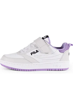 Fila Sneakers Bianche Con Suola Lilla Rega Velcro