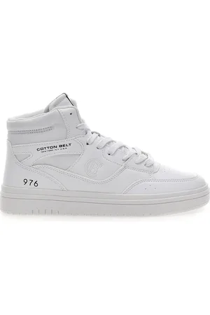 COTTON BELT Sneakers Mid-Cut Bianche CBM424A16