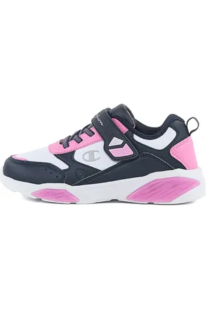 Champion Sneakers Bianche Nere e Rosa Con Luci Wave Pu G Ps