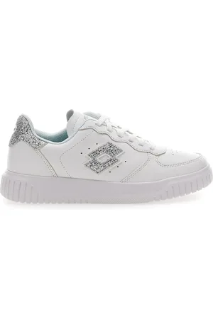 Lotto Sneakers Bianche con Logo Glitter Venus 1 AMF III GLI