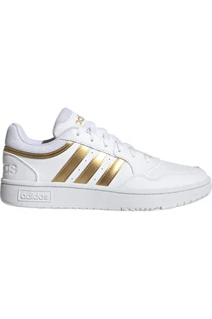 adidas Sneakers Hoops 3.0 Bianche e Oro