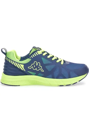 Kappa Sneakers Logo Nennis Blu e Lime