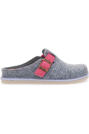 Inblu Pantofole Grigie con fibbia e sottopiede estraibile 38 cs