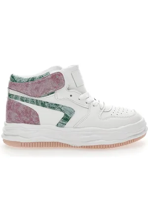 GRAZIE Sneakers alta 3150 Bianca Rosa