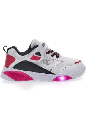 Champion Sneakers Bianche e Fuxia Con Luci Wave G PS
