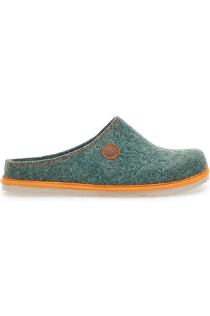 Inblu Pantofole verdi con bordo arancione 39 CS