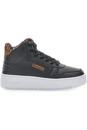 Champion Sneakers con Flatform Rebound Plat Mid Animalier Nere