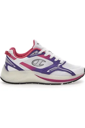 Champion Sneakers Bianche e Viola Con Mesh Vibe