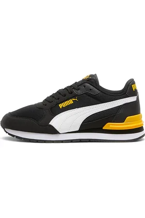 PUMA Sneakers Nere e Gialle St Runner V4 Mesh Jr