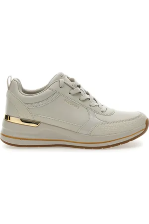 Skechers Sneakers Bianche con Zeppa BILLION 2 FINE SHINE
