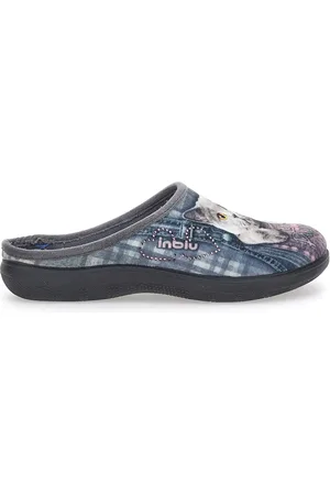 Inblu Pantofole con Gatto Jeans 80 Ec