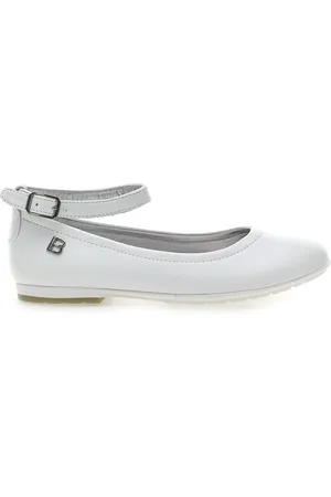 Laura Biagiotti Ballerine Bianche Con Cinturino AG17087
