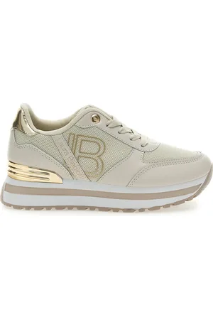 Laura Biagiotti Sneakers Beige con Dettagli Dorati 8915