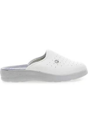 Inblu Ciabatte Bianche con Sottopiede in Pelle 33 RH