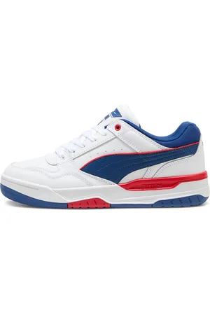 PUMA Sneakers Bianche e Blu Rebound Retro