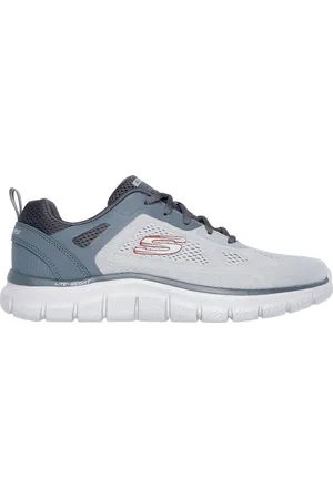 Skechers Scarpe da Fitness Grigie Vegane TRACK BROADER