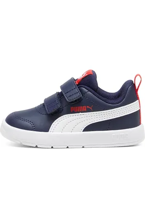 PUMA Sneakers Blu e Bianche con Velcro Cortflex V3 V Inf
