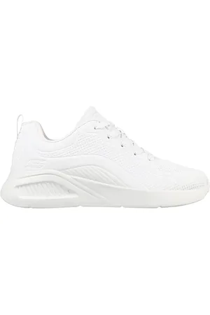 Skechers Sneakers Vegan Bianche con Platform BOBS Sport Buno - How Sweet