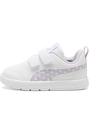 PUMA Sneakers Bianche e Lilla Courtflex V3 Dotty V Inf