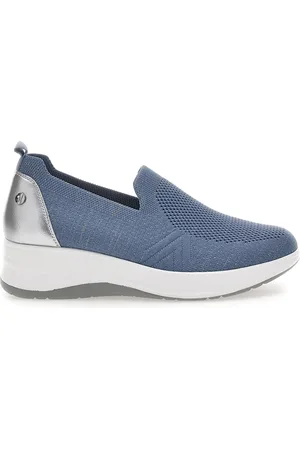 Inblu Mocassini Blu con Tomaia in Mesh e Platform 41 IC