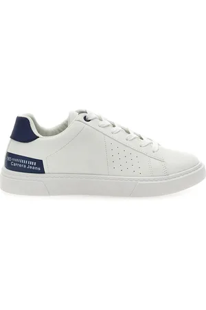 Carrera Sneakers Bianche con Dettagli Blu CAM27104