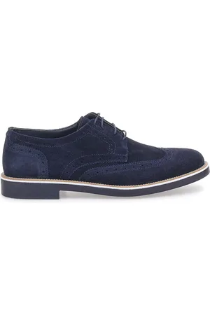 Pittarello Scarpe Stringate Blu In vera Pelle Scamosciata 1112