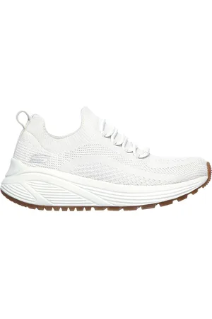 Skechers Sneakers Slip-On Bianche con Tomaia a Calzino BOBS Sport Sparrow 2.0 - Allegiance Crew
