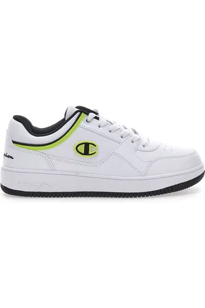 Champion Sneakers Bianche con Dettagli Blu e Gialli RD18 LOW G GS