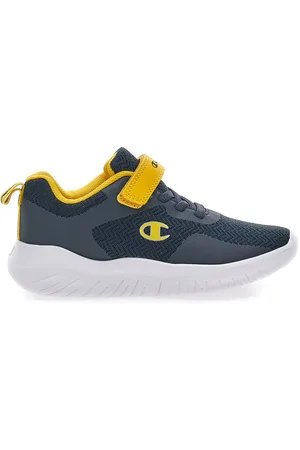 Champion Sneakers Navy e Gialle con Velcro SOFTY EVOLVE B PS