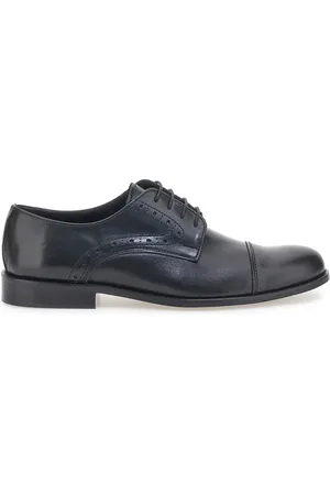 Pittarello Scarpe Stringate Nere In Vera Pelle Made In Italy 7715