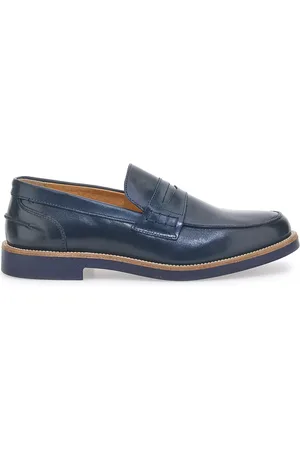 Pittarello Mocassini Blu con Bocca di Leone 8027